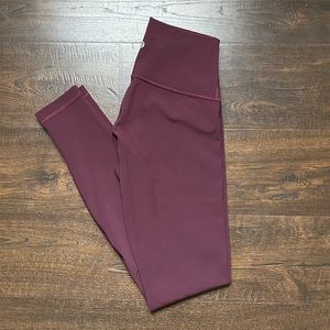 Lululemon Wunder Under Luxtreme Hi-Rise Legging Cassis sz 4